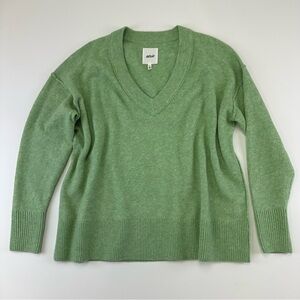 aerie Vneck Oversize sweater Small  Mint drop Shoulder Casual